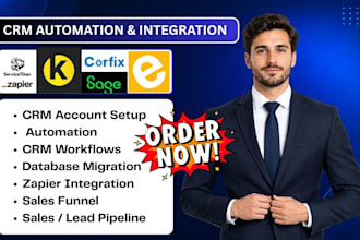 setup sage leap kickserv servicetitan automation esub corfix zapier integration