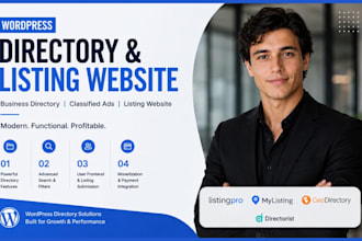 build wordpress directory listing and classified website, hivepress geodirectory