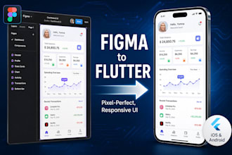 convert figma to responsive flutter UI for ios and android