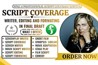 screenplay rewrite, story development and professional script improvement