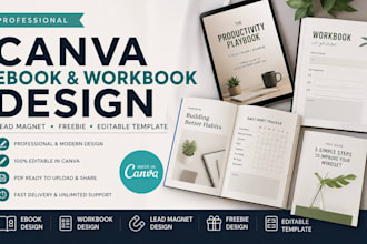 design a professional canva ebook workbook lead magnet freebie editable template