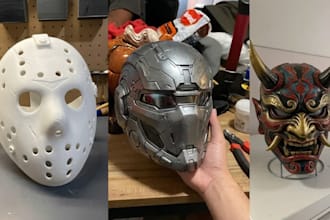 sculpt 3d mask 3d helmet halloween cosplay mask and armor for 3d print and paint