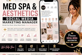 be your med spa aesthetics skincare social media marketing manager for med spa