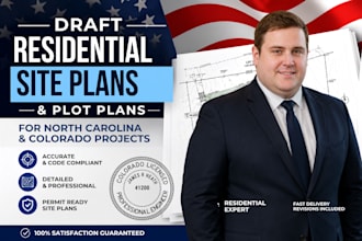 draft residential site plans plot plans for north carolina, colorado