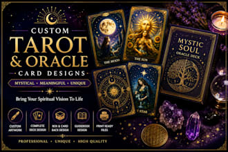 create custom tarot cards and unique spiritual oracle decks