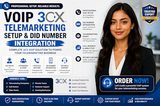 do voip 3cx telemarketing setup and did number integration