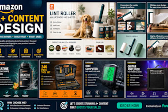 design professional amazon a plus content and product listing images