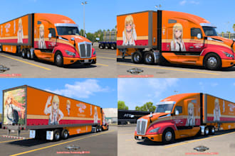 create ets 2 and ats skin and trucks ets trailer ats map