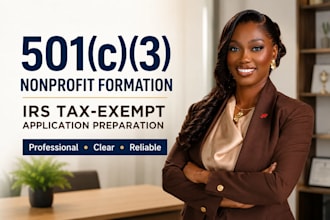 form your 501c3 nonprofit and prepare it for irs tax exemption