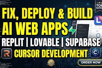 fix, deploy build base44 replit website with lovable ai, supabase, ai coding