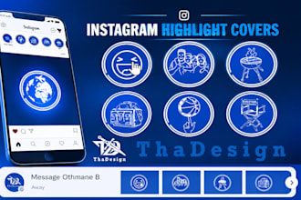design professional instagram story highlight icons