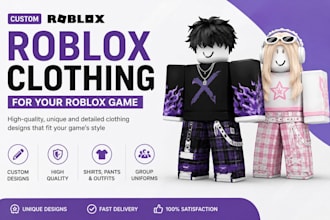 design custom roblox clothing for your roblox game