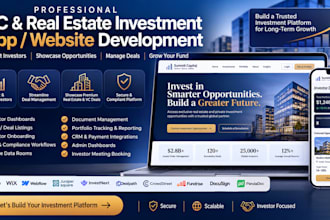 build vc real estate angel investor private fund investment firms app or website