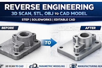 reverse engineer parts into accurate 3d cad models