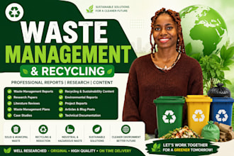 write professional waste management, recycling and environmental reports