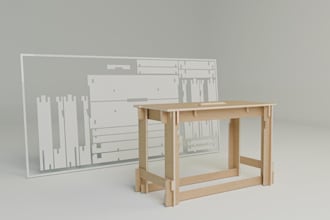 create custom woodworking plans, furniture blueprints, cut lists and cnc files