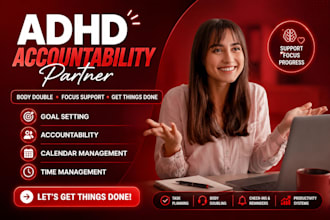 be your adhd body double accountability partner and productivity coach