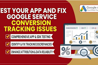 test your app and fix google service conversion tracking issue