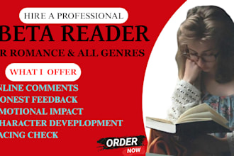 beta read your first chapters or story with inline comments