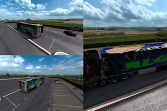 create custom 3d quality ets 2 and ats skin and trucks, ets trailer