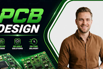 convert circuit to pcb design, pcb layout, routing and embedded systems pcb
