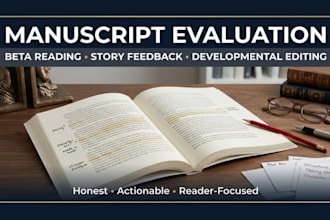 beta read manuscript for honest actionable story feedback developmental editor