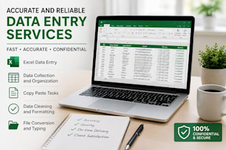 do data entry, excel and administrative tasks