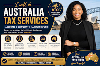 do australia tax return, abn and ato filing, bas, gst and bookkeeping