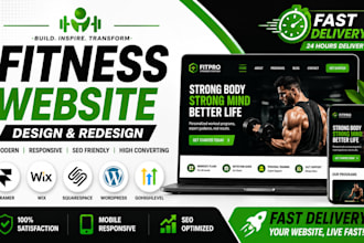 fitness website designer  framer, wix, wordpress,  squarespace