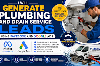 generate qualified plumbing and drain service leads with google and facebook ads