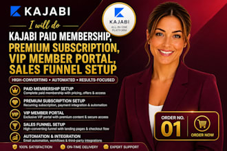 do kajabi paid membership, premium subscription VIP member portal,sales, funnle