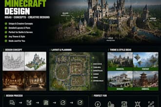 create custom minecraft designs, concepts, and ideas