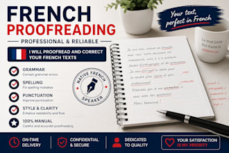 proofead and correct your french text