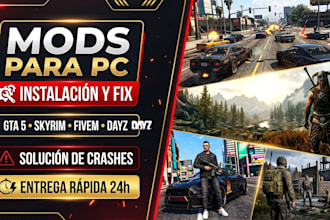 install, fix, and configure PC game mods in spanish or english