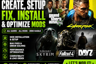 create setup fix gta 5 skyrim fallout 4 mods dayz mod cyberpunk 2077