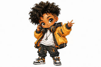 design a unique chibi character with personality