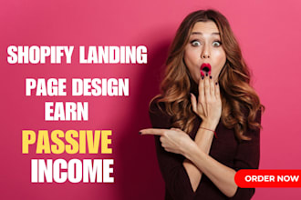 design shopify product pagefly design, redesign shopify one page landing page