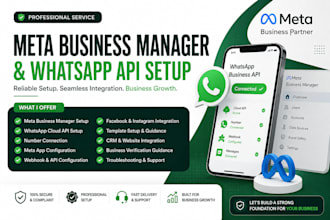 professionally configure meta business and whatsapp API