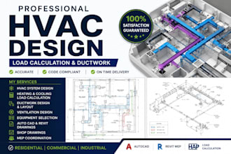 hvac design, load calculation and ductwork