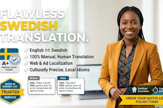 translate english document to swedish and swedish to english accurate