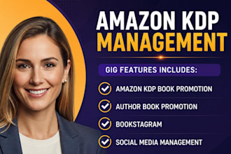 do amazon KDP ads promotion author promotion bookstagram social media management