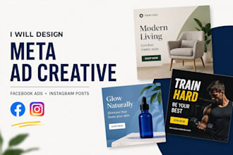 design meta ads creative, facebook ad creative, instagram post or ad image