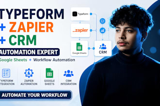 connect typeform google sheets zapier and your CRM typeform integration