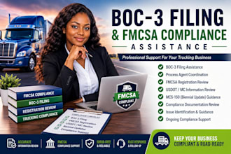provide boc 3 filing and fmcsa compliance for trucking company