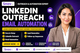 setup snov io linkedin outreach email automation lead generation