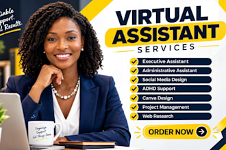 personal adhd business virtual assistant social media manager business coach ghl