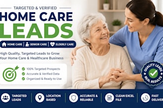 generate targeted home care, elderly care, senior care and healthcare leads