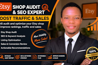 audit your etsy shop and optimize SEO to boost traffic and sales