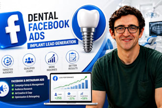 run dental facebook ads for implant lead generation, dentist
