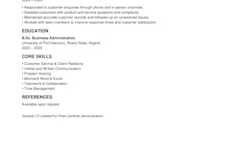 create a professional CV resume for job seekersi